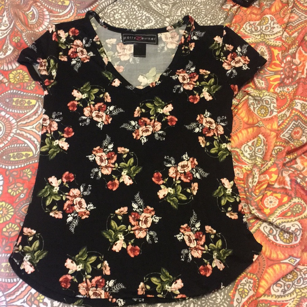 Floral Vneck